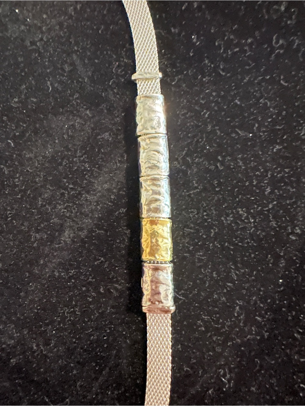 Elegant Two-Tone Silver and Gold Opulenza Bracelet
